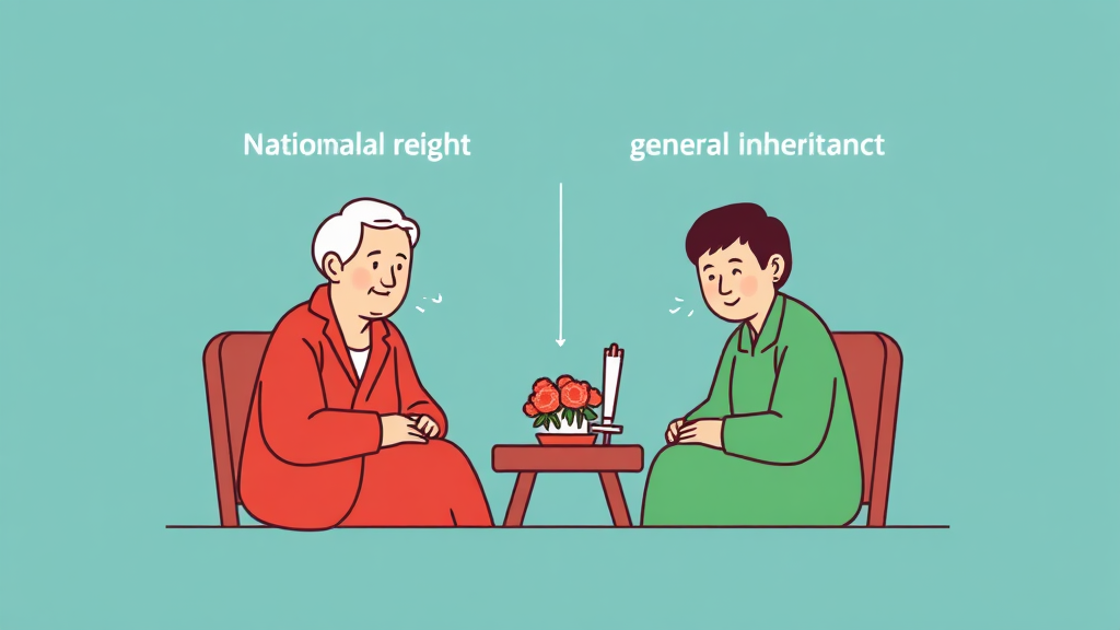 국민연금 상속, 일반 상속과의 차이점은? (illustration 스타일)