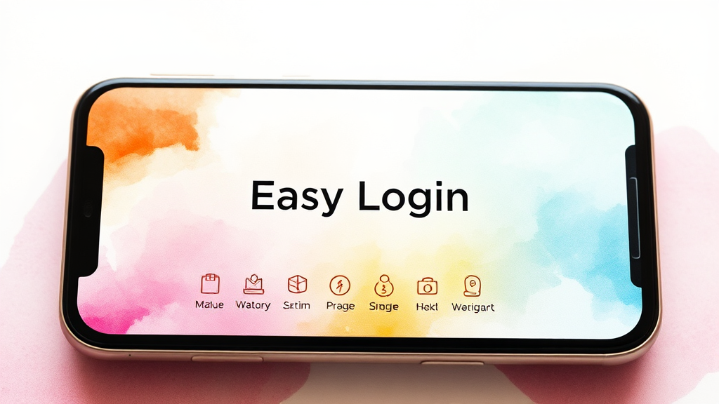 간편하게 로그인하고 설정하기 (watercolor 스타일)