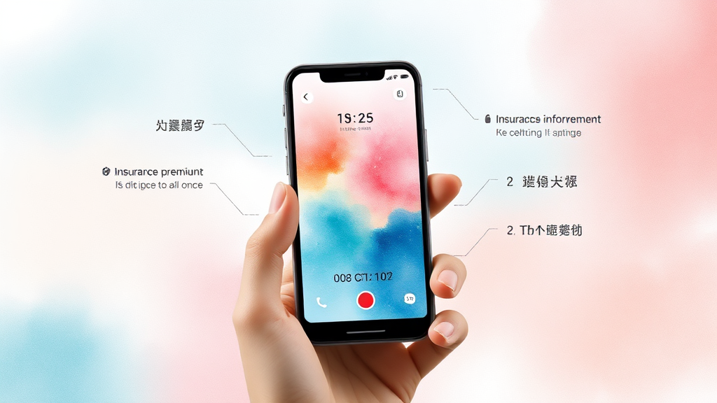 건강보험 앱, 이것만은 꼭 알아두세요! (주요 기능 소개) (watercolor 스타일)