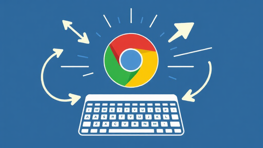 크롬 탭, 10배 빨라지는 관리법: 단축키부터 숨겨진 기능까지 3 이전/다음 탭으로 빠르게 이동하기 (illustration 스타일)