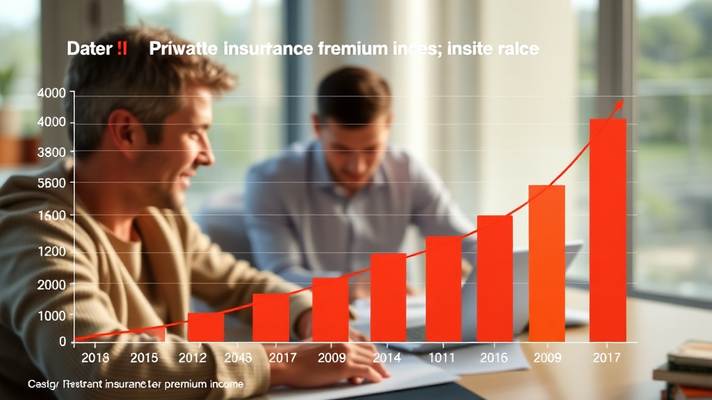 실손보험료 변동, 세대별 차이와 인상 배경 (realistic 스타일)