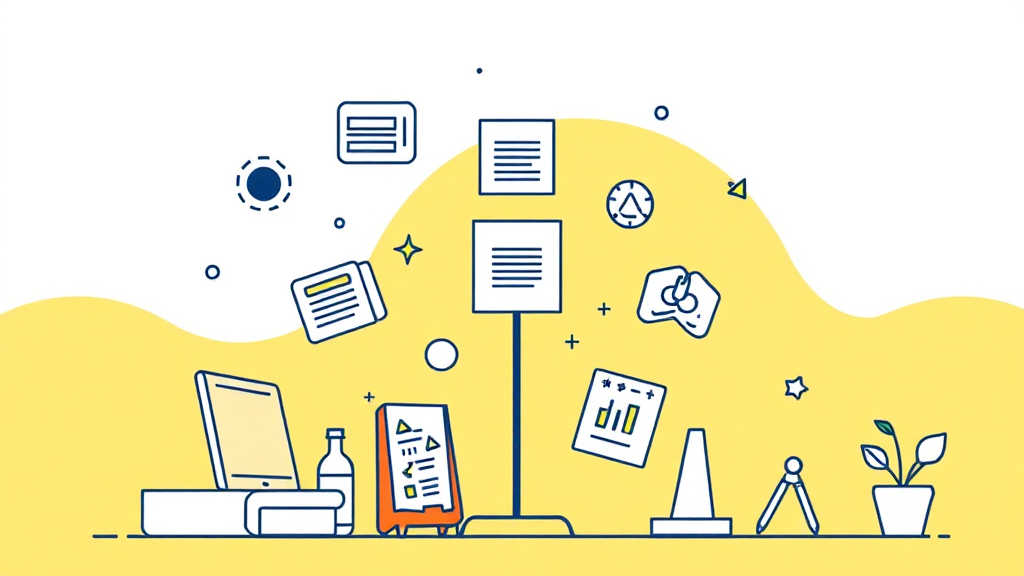 노션 AI의 다양한 AI 기능 종류 (illustration 스타일)