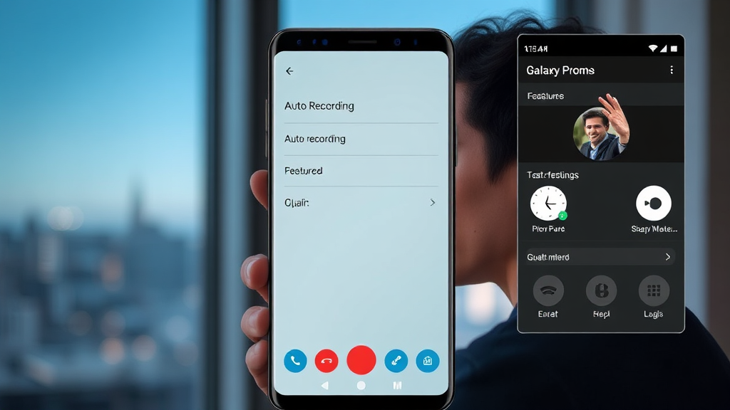 갤럭시 통화 자동 녹음, 설정은 이렇게 하세요 (realistic 스타일)