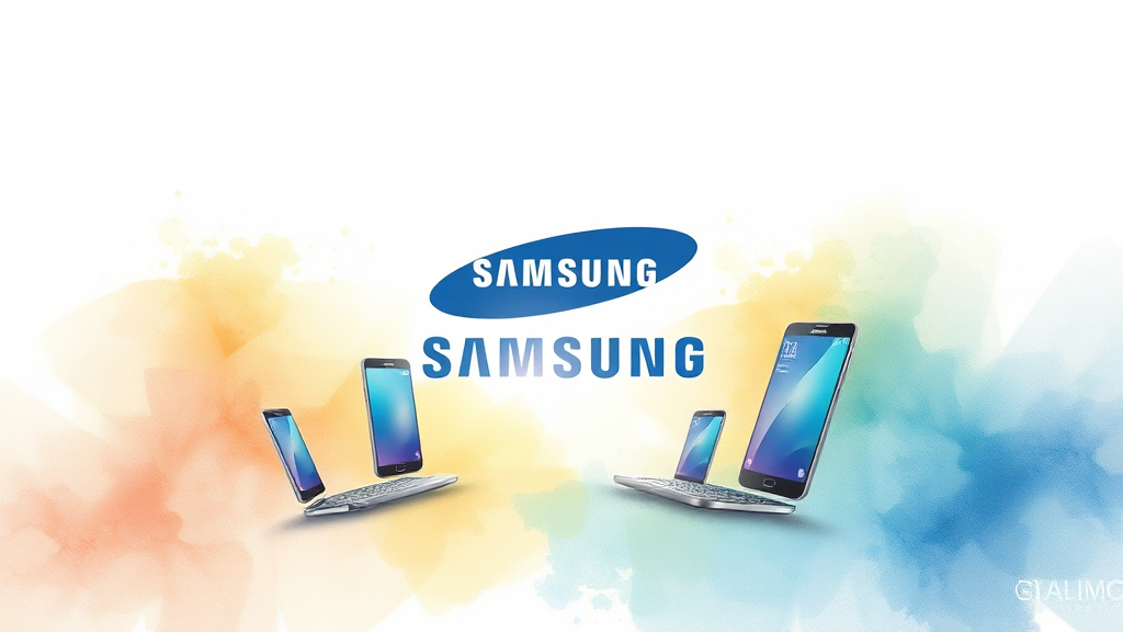 AI 시대, 삼성전자의 미래 전략과 협업 (watercolor 스타일)