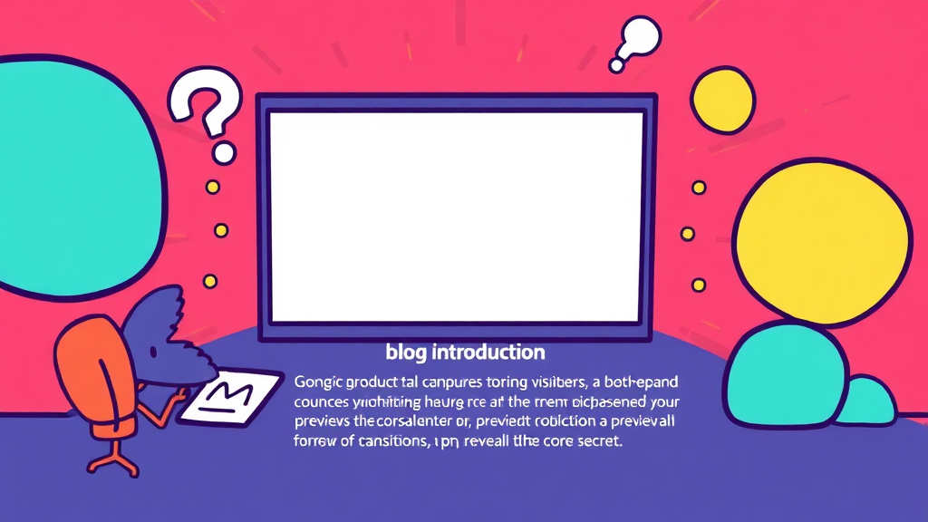 방문자를 사로잡는 강력한 도입부 작성법 (cartoon 스타일)