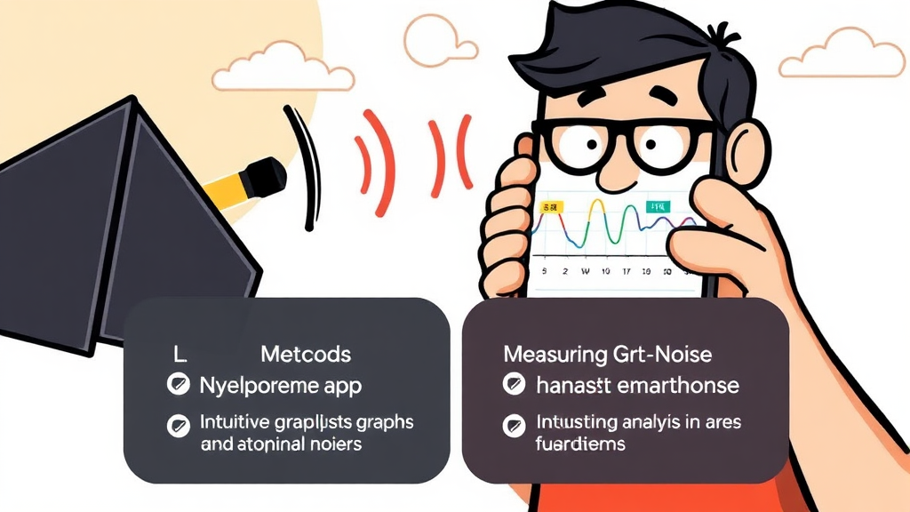 추천 소음 측정 앱 비교 분석 (cartoon 스타일)