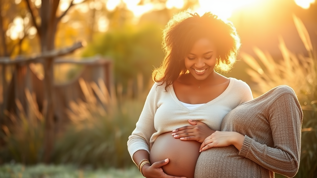 임신 초기부터 출산까지, 든든한 국가 지원 혜택 (realistic 스타일)
