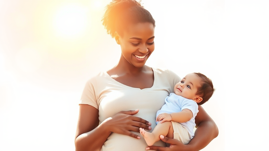 건강한 임신과 출산을 위한 필수 지원 사업 (watercolor 스타일)