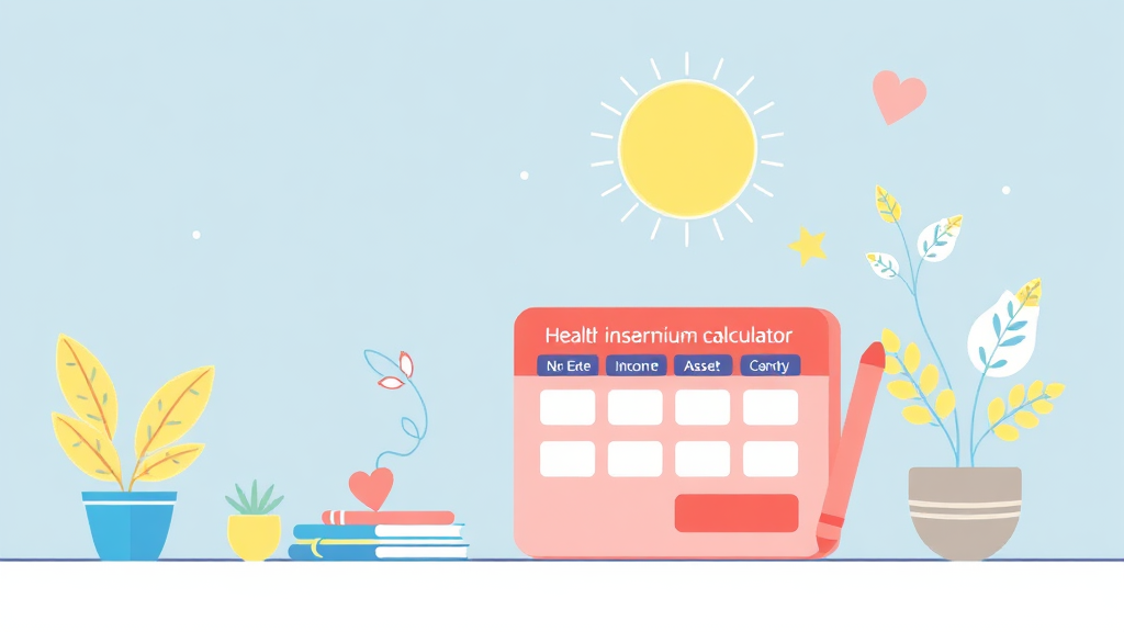 나에게 맞는 건강보험료 계산기 활용법 (illustration 스타일)