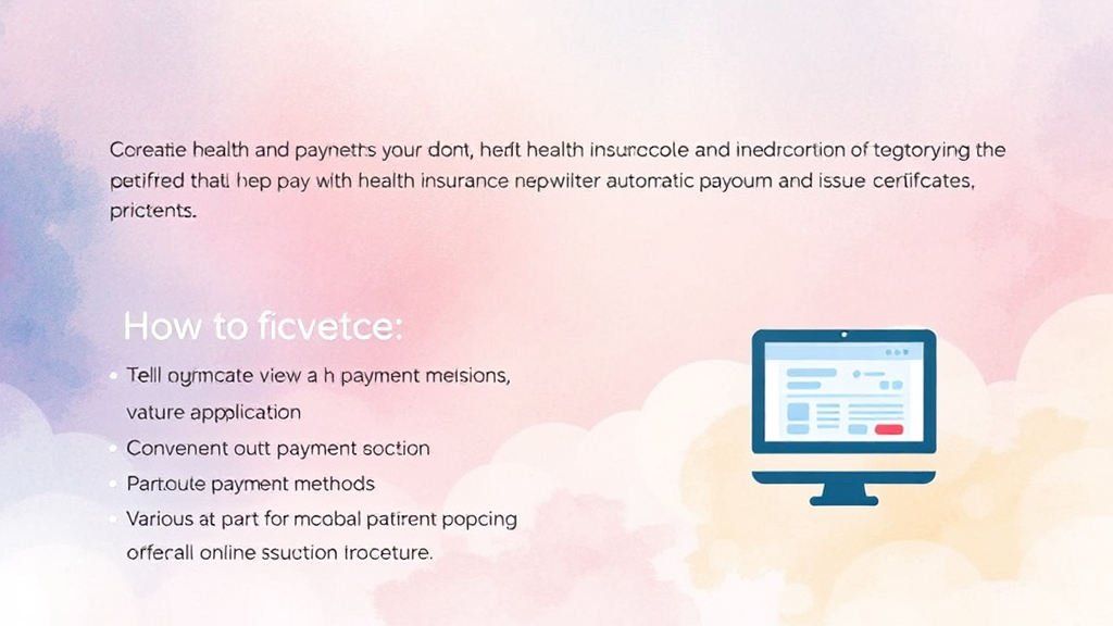 건강보험료 납부 방법과 확인서 발급 안내 (watercolor 스타일)