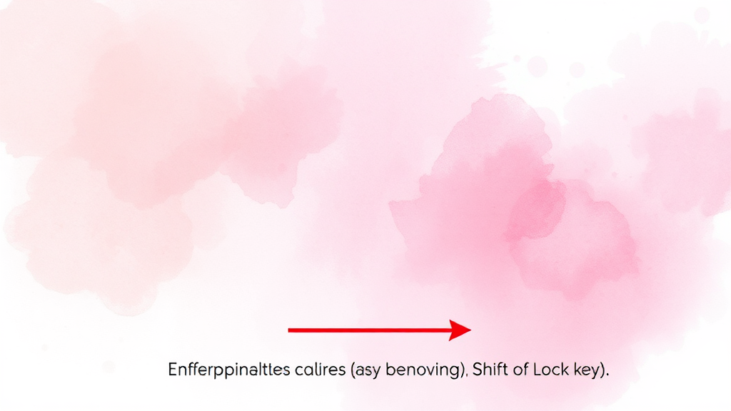 Shift 키와 Caps Lock 키, 대문자 입력의 모든 것 (watercolor 스타일)