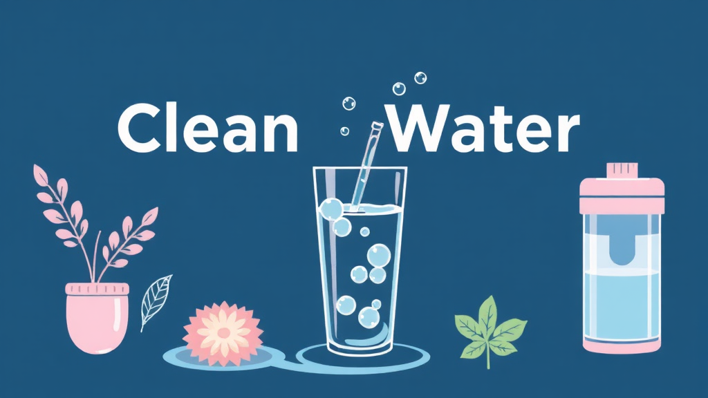 정수기 필터 교체 주기와 올바른 관리 방법 (illustration 스타일)