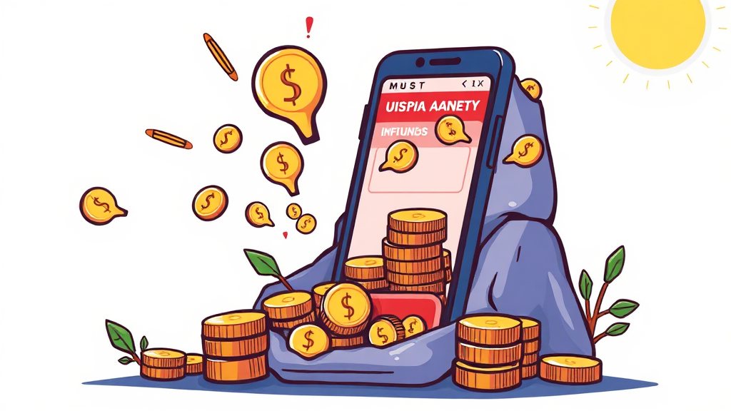 놓치기 쉬운 자산 찾기: 카드 포인트, 미수령 보험금, 환급금 조회 (cartoon 스타일)