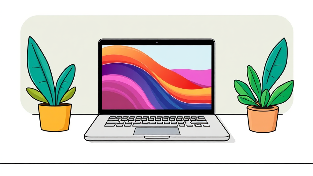 맥북 네오 출시 정보 및 사전예약 혜택 (cartoon 스타일)