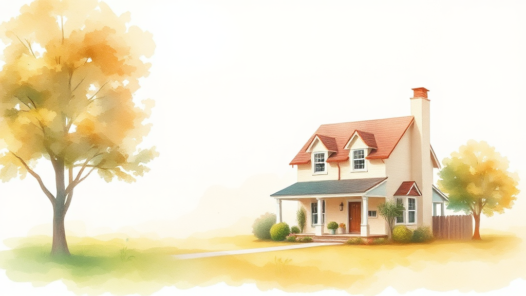 주택연금의 숨겨진 혜택과 꼭 알아야 할 점 (watercolor 스타일)