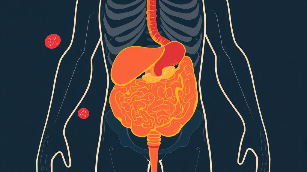 내장 지방과 건강: 알아야 할 위험성 (illustration 스타일)
