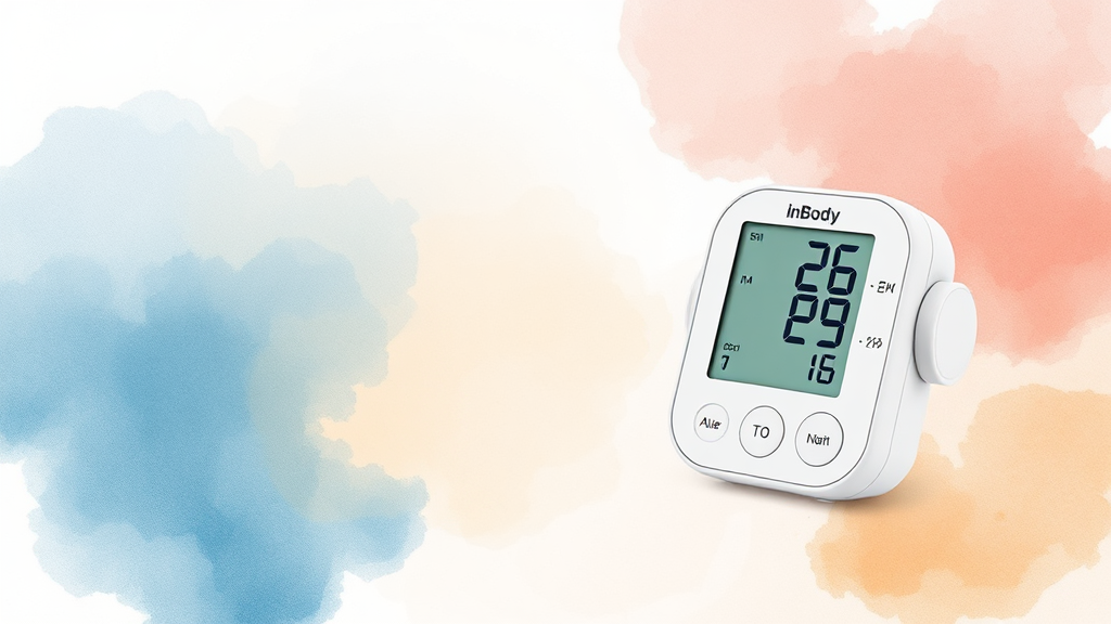 내 몸을 정확히 아는 첫걸음: 인바디 혈압계란? (watercolor 스타일)