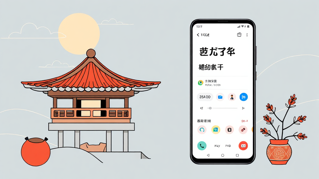 갤럭시 휴대폰 한자 입력, 기본 설정부터 시작해요 (illustration 스타일)