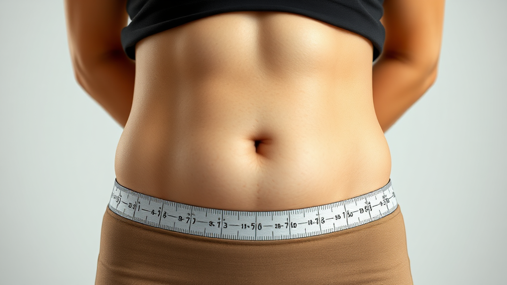 내장지방 감소를 위한 약물 선택 가이드 (realistic 스타일)