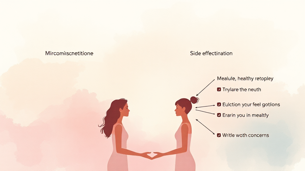 글루타치온의 숨겨진 비밀: 부작용과 오해 (watercolor 스타일)