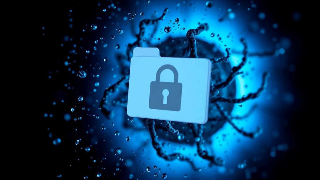 파일 탐색기 보안, 최신 업데이트로 안전하게! (realistic 스타일)