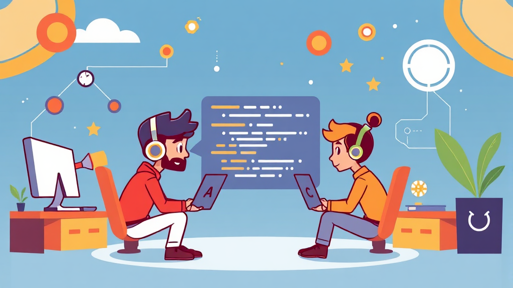 바이브 코딩 시대, 개발 실력은 어떻게 달라질까요? (cartoon 스타일)