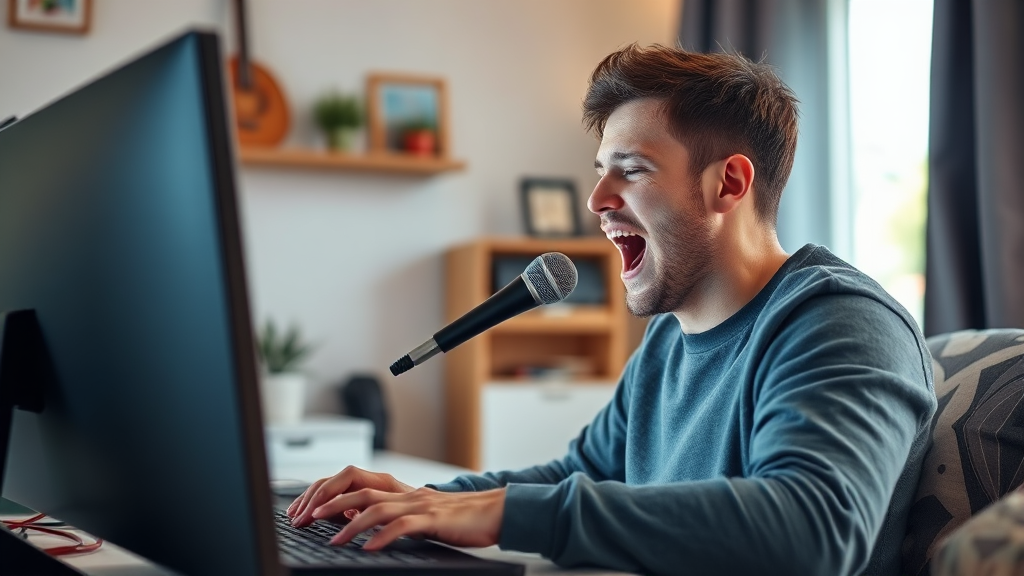 무료로 컴퓨터 노래방을 즐기는 방법 (realistic 스타일)