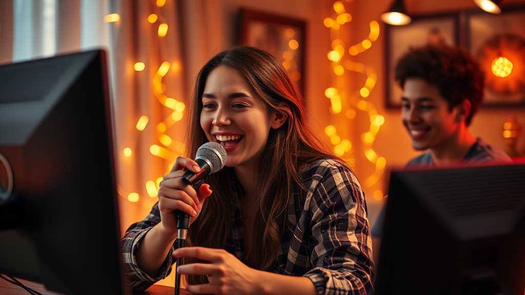 컴퓨터 노래방, 어디까지 활용해봤니? (realistic 스타일)