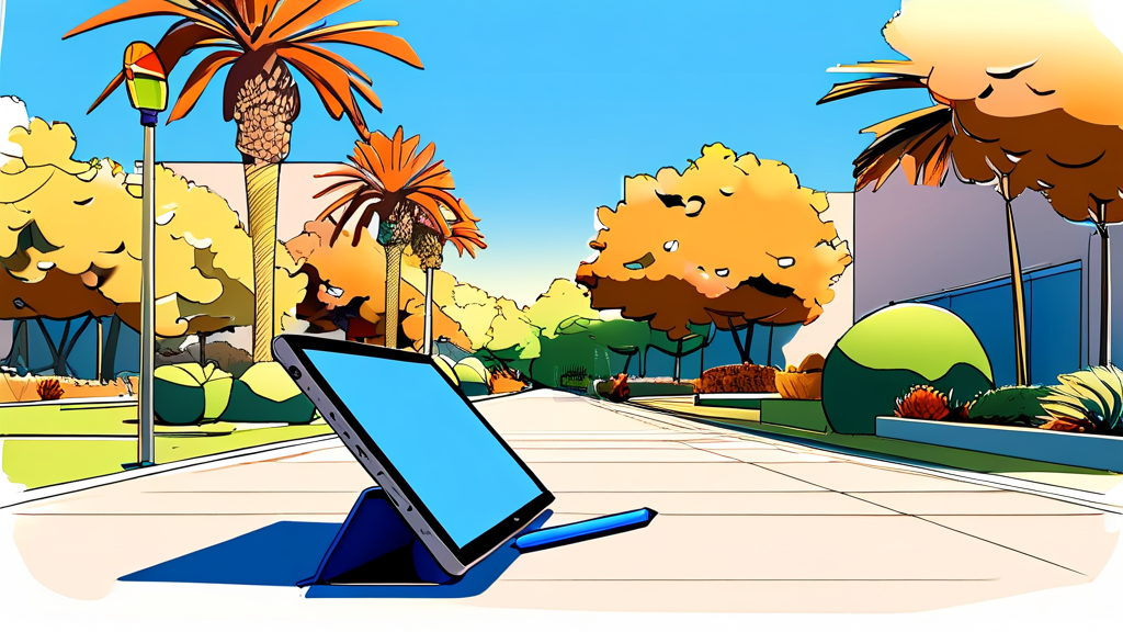 진화된 S펜: 진짜 연필 같은 사용감 (cartoon 스타일)