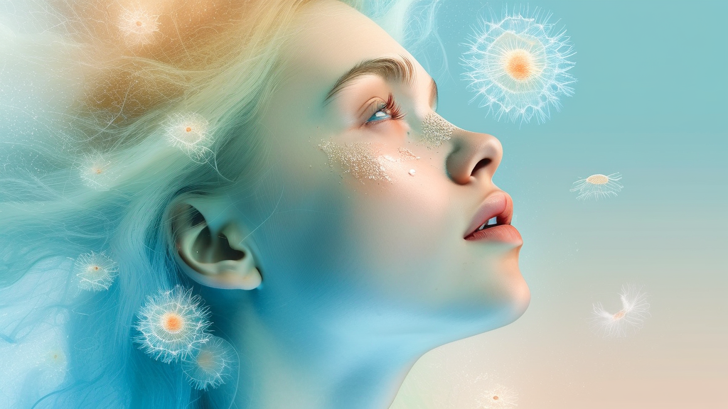 알레르기 비염이란 무엇인가? (watercolor 스타일)