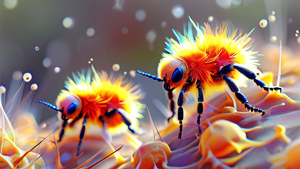 알레르기 비염의 주요 원인 물질 (realistic 스타일)