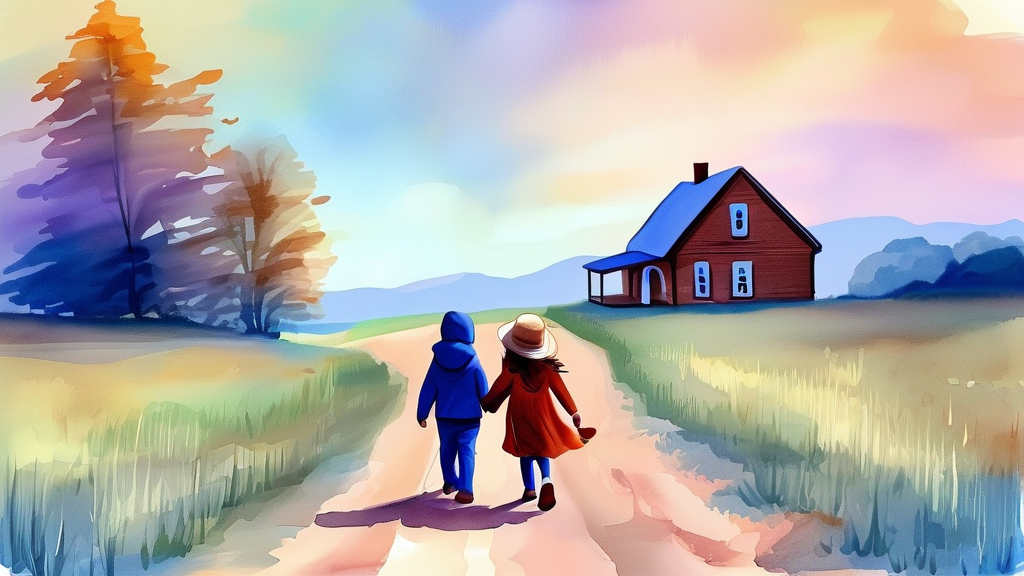 성공적인 내 집 마련을 위한 팁 (watercolor 스타일)