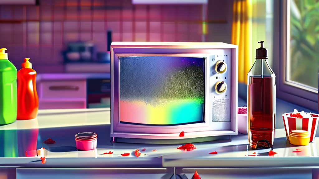 TV 화면, 왜 더러워질까? (realistic 스타일)