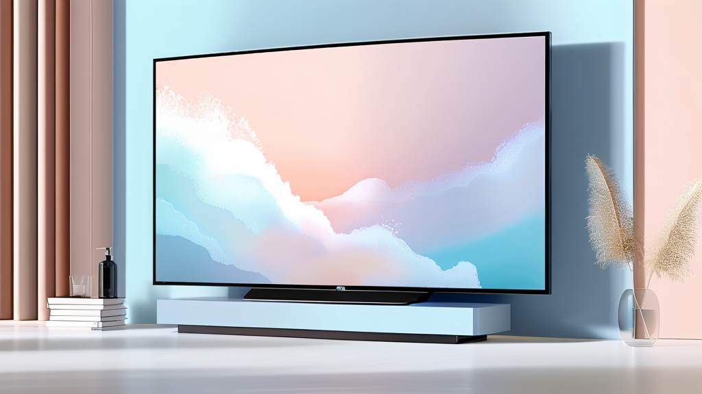 깨끗한 TV 화면을 위한 필수 준비물 (watercolor 스타일)