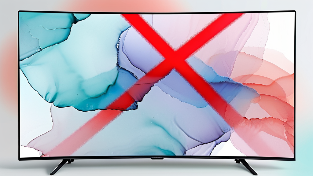 TV 화면 청소, 이것만은 꼭 피하세요! (watercolor 스타일)