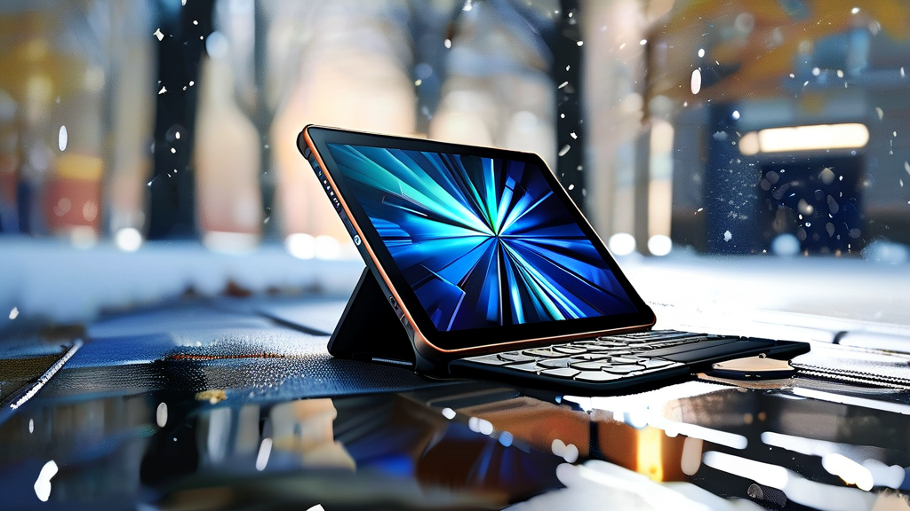 갤럭시 탭 Active 시리즈: 특수 환경을 위한 견고한 태블릿 (realistic 스타일)