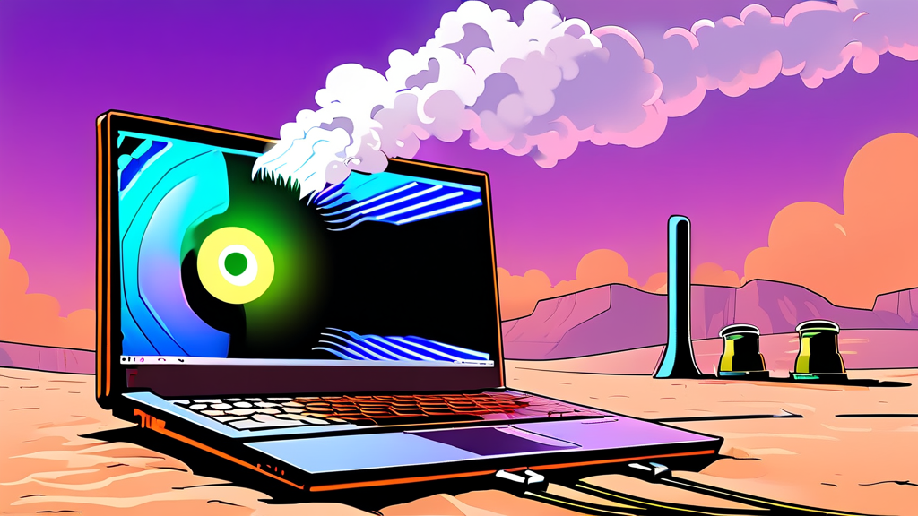 노트북 발열, 하드웨어 청소 및 관리 (cartoon 스타일)