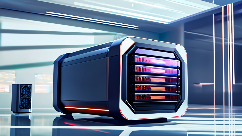 AI 연산의 핵심, 리벨리온 NPU의 역할 (illustration 스타일)