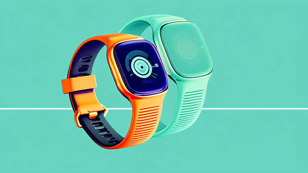 스마트워치, 건강 관리의 새로운 가능성을 열다 (illustration 스타일)