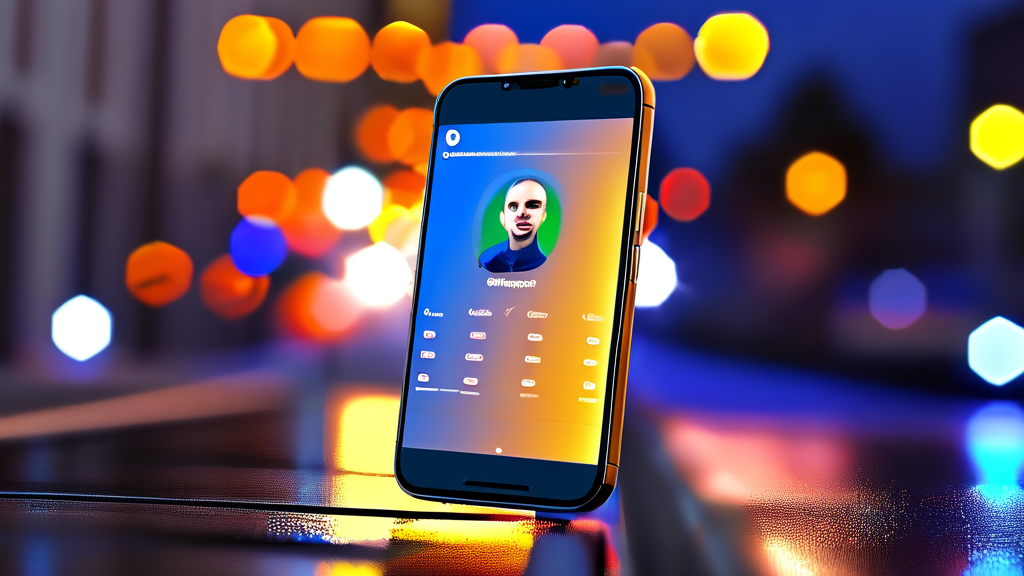 정부24 앱으로 간편하게: 모바일 주민등록증 발급 절차 (realistic 스타일)