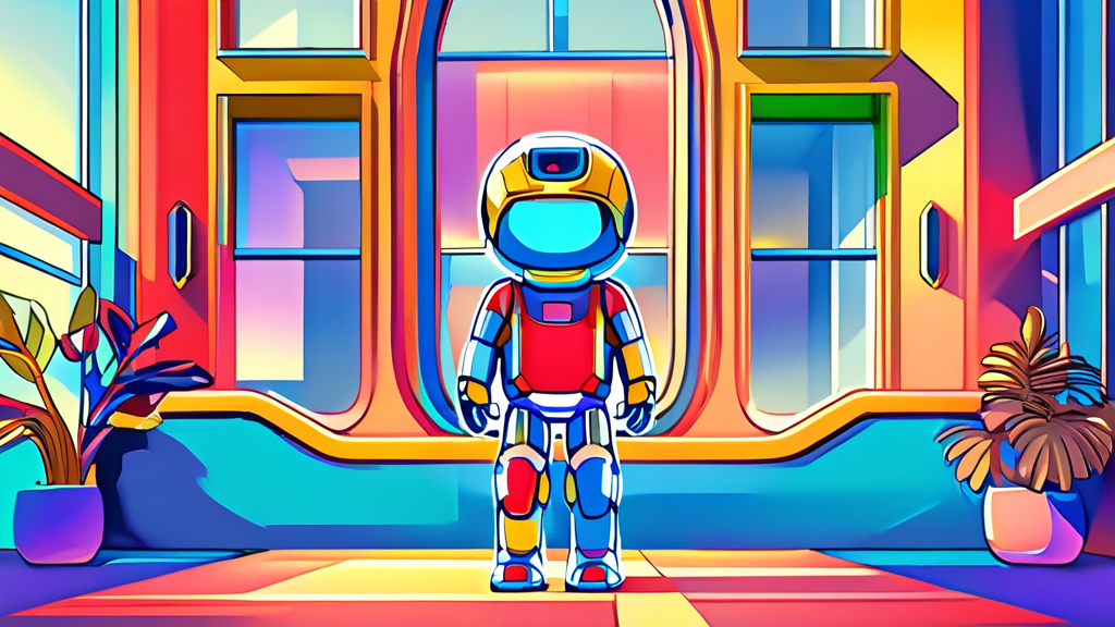 AI 비서, 일상을 바꾸는 편리함과 효율성 (cartoon 스타일)