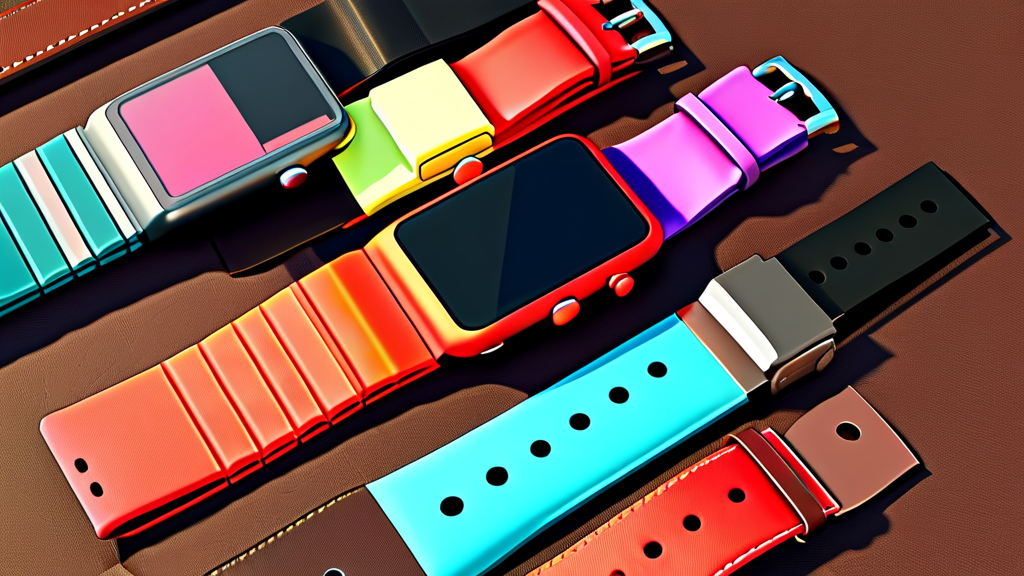 소재별 매력 탐구: 가죽, 메탈, 실리콘 스트랩 완벽 비교 (cartoon 스타일)