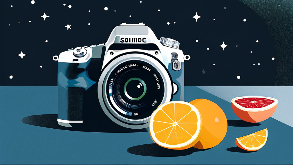 갤럭시 카메라, 1배줌으로 더욱 풍부한 사진 경험 (illustration 스타일)