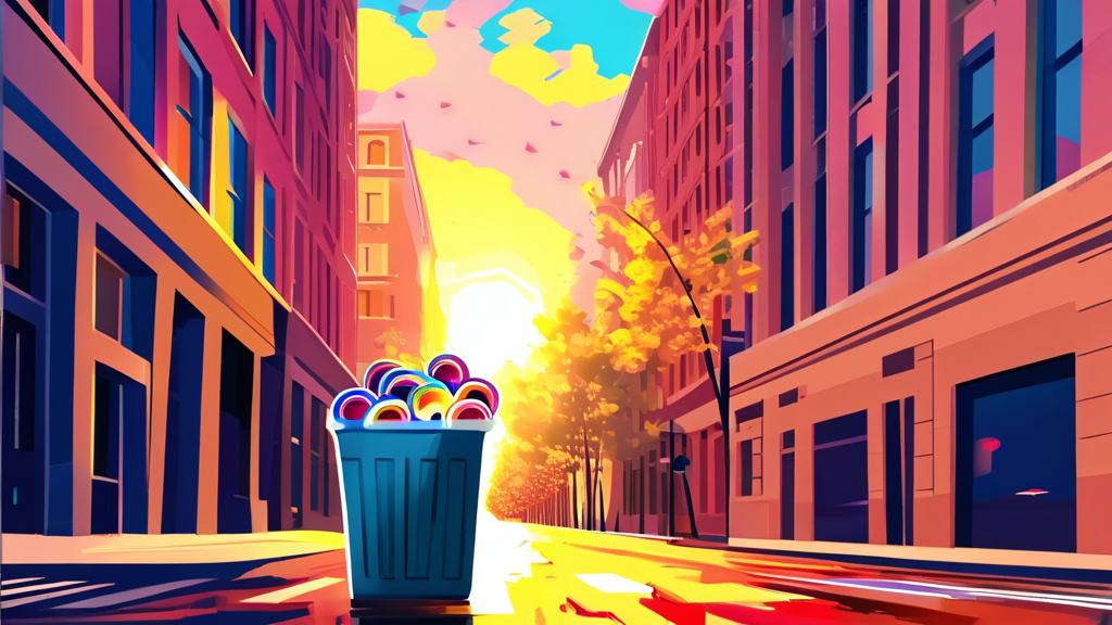 중복 사진 삭제 후 휴지통 관리 및 복원 (illustration 스타일)