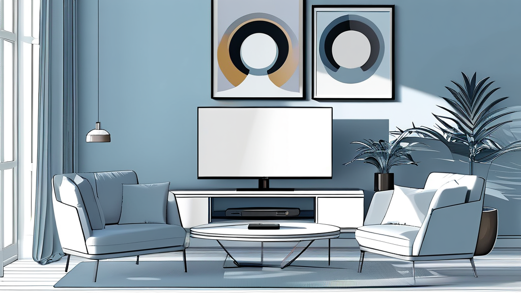 스마트폰과 TV 연결, 어떤 방법들이 있을까요? (illustration 스타일)